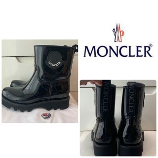 Rinさま専用新品‼️MONCLER レインブーツ 人気ブラック 黒 靴 長靴