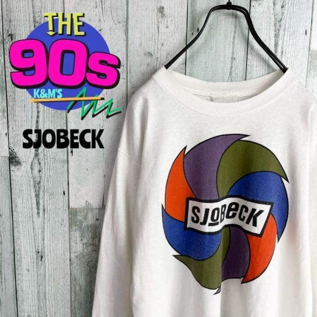 90's SJOBECK ショーベック USA製 ロングスリーブ Tシャツ - スウェット