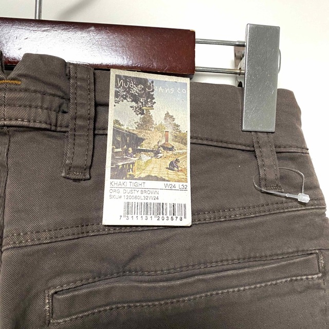 Nudie Jeans(ヌーディジーンズ)のnudie jeans☆KHAKI TIGHT☆スキニーパンツ☆ブラウン☆新品☆ レディースのパンツ(チノパン)の商品写真