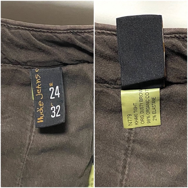 Nudie Jeans(ヌーディジーンズ)のnudie jeans☆KHAKI TIGHT☆スキニーパンツ☆ブラウン☆新品☆ レディースのパンツ(チノパン)の商品写真