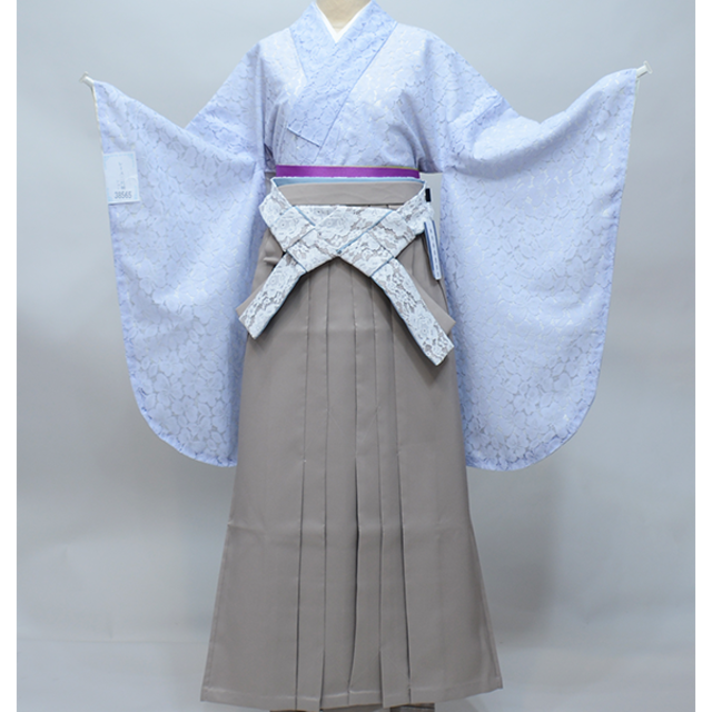 女児レース二尺袖 袴セット ジュニア用へ直し 135～150cm NO38565