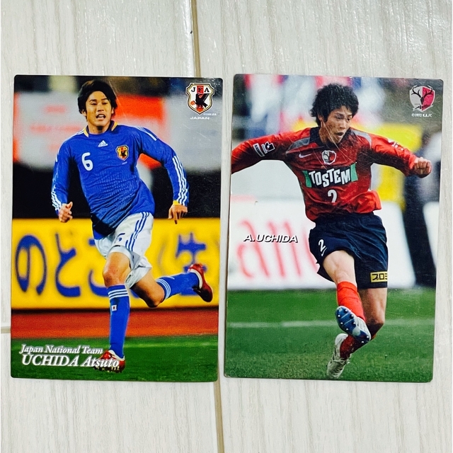 内田篤人選手(鹿島アントラーズ)カード2枚 エンタメ/ホビーのタレントグッズ(スポーツ選手)の商品写真