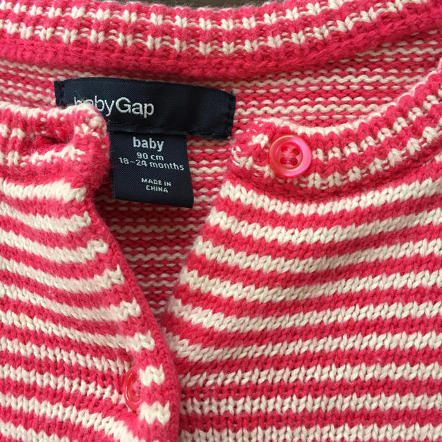 babyGAP(ベビーギャップ)のギャップ ペプラム カーディガン キッズ/ベビー/マタニティのキッズ服女の子用(90cm~)(カーディガン)の商品写真