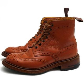 トリッカーズ(Trickers)のトリッカーズ／Tricker's レースアップブーツ シューズ 靴 レディース 女性 女性用レザー 革 本革 ブラウン 茶  L2508 MALTON Brogue Boots モールトン メダリオン ウイングチップ カントリーブーツ ウイングチップ グッドイヤーウェルト製法(ブーツ)