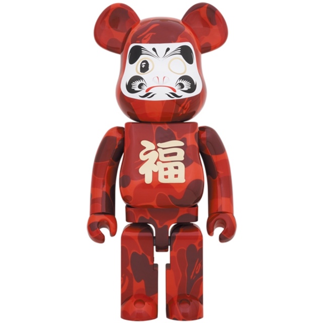 BE@RBRICK Bape 達磨 1000% 2021 赤 Red 新品