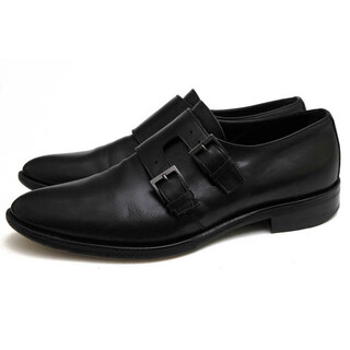 アルマーニ(Armani)のアルマーニ／GIORGIO ARMANI シューズ ビジネスシューズ 靴 ビジネス メンズ 男性 男性用レザー 革 本革 ブラック 黒  ダブルモンクストラップ レザーソール プレーントゥ(ドレス/ビジネス)