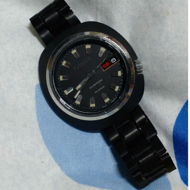 CITIZEN - シチズンカスタムv2ブラッキー格安ビッグケース美品70s