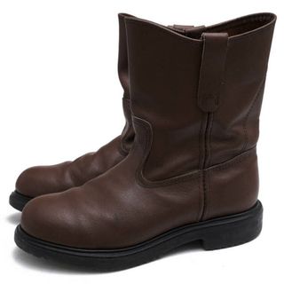 レッドウィング(REDWING)のレッドウィング／RED WING ペコスブーツ シューズ 靴 メンズ 男性 男性用レザー 革 本革 ブラウン 茶  8266 9inch Pull On Boot スーパーソール プレーントゥ(ブーツ)