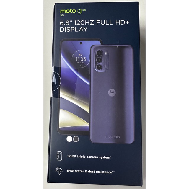 新品未開封　MOTOROLA moto g52j 5G パールホワイト22GHz有効画素数