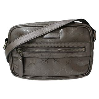 GUCCI　ショルダーバッグ　201447　GGインプリメ　PVC×レザー　グレージュ系　レディース　普段使い　シンプル　ギフト　プレゼント包装可　【中古】　松前R56号店(メッセンジャーバッグ)