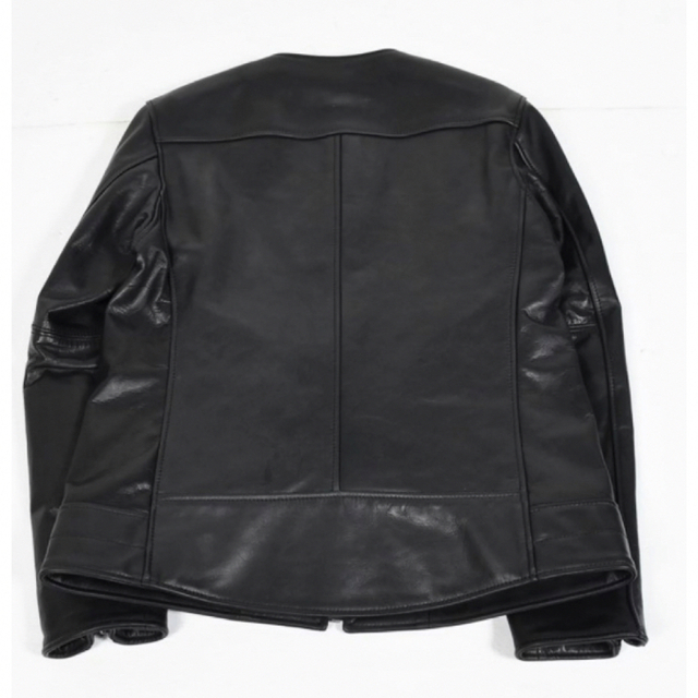 美品 牛革100％ レザージャケット コート リアルファー 日本製 M ブラック
