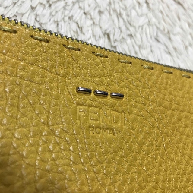 FENDI フェンディ セレリア クラッチバッグ セカンドバッグ イエロー