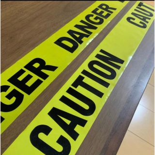 CAUTION DENGER バリケードテープ(小道具)