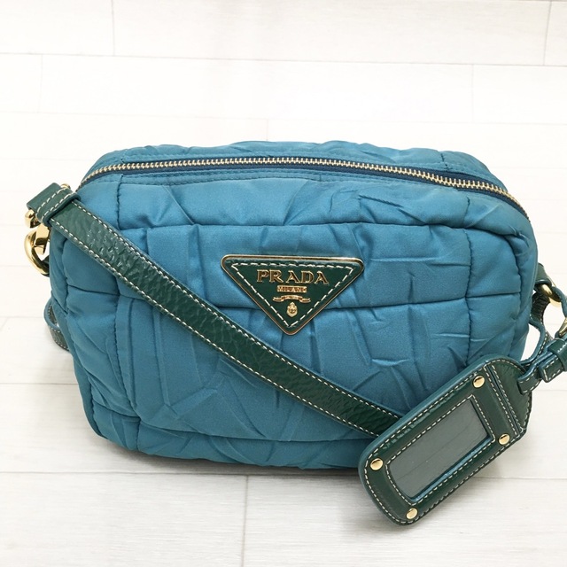 ☆美品・保存袋付☆PRADA CRISPY キルティング ショルダーカメラバッグ 3