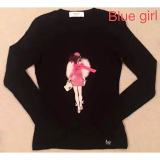 ブルーガール(Blugirl)の【blugirl】ロゴプレート付⭐︎38⭐︎美品⭐︎長袖カットソー(カットソー(長袖/七分))