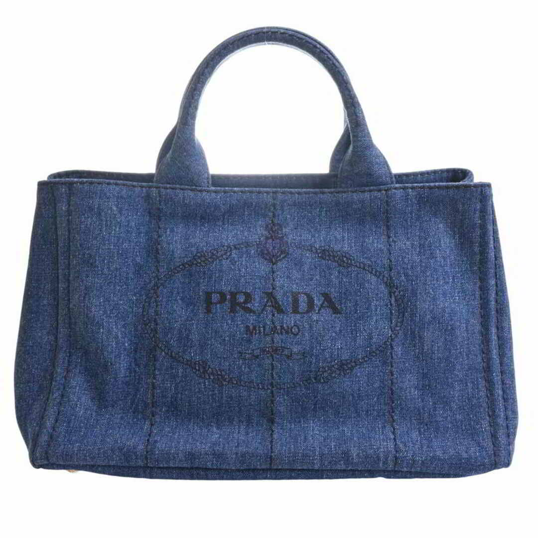 PRADA カナパL ラインストーン　トートバッグ