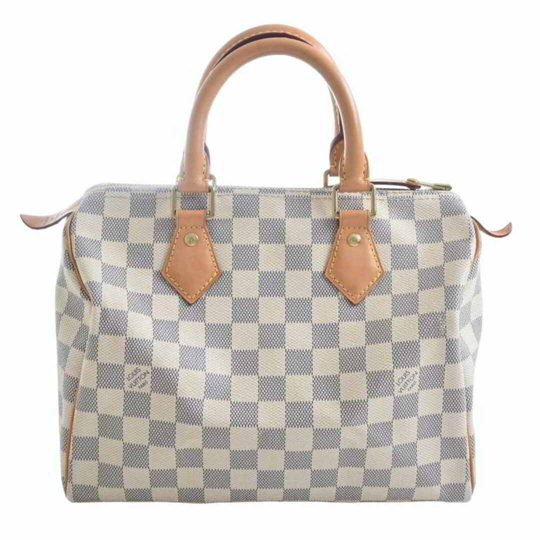 LOUIS VUITTON -  【中古】 LOUIS VUITTON ルイヴィトン アズール スピーディ25 ミニボストンバッグ ハンドバッグ ホワイト PVC by