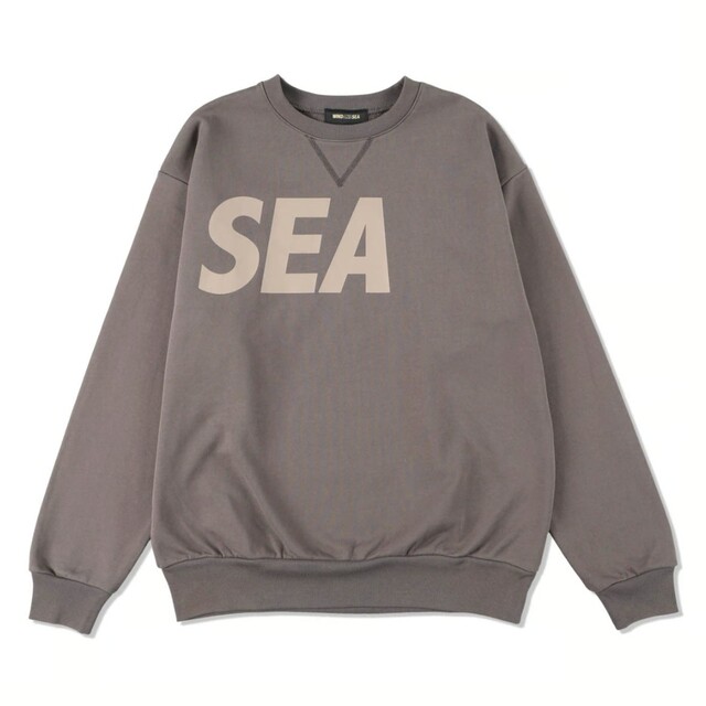 メンズ【新品未使用】WIND AND SEA crew neck チャコールLサイズ