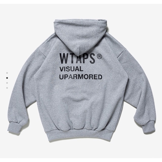 W)taps(ダブルタップス)のWTAPS VISUAL UPARMORED HOODY ASH GRAY S メンズのトップス(パーカー)の商品写真