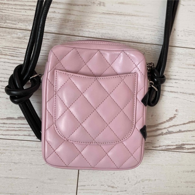 CHANEL カンボンライン ショルダーバッグ ポシェット ピンク