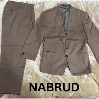 NABRUD スーツセットアップ チェック ブラウン S(セットアップ)