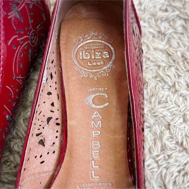 JEFFREY CAMPBELL(ジェフリーキャンベル)のイビザ×ジェフリー キャンベル レースパンプス　24.5 レディースの靴/シューズ(バレエシューズ)の商品写真