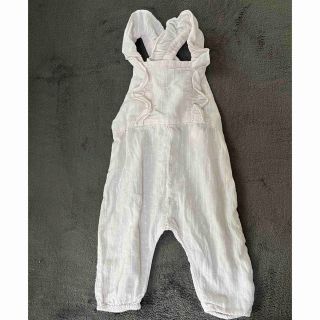 ザラキッズ(ZARA KIDS)の【美品】ZARA サロペット　薄ピンク(カバーオール)