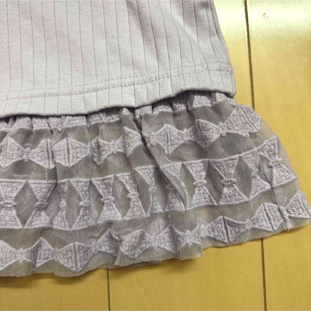 mezzo piano(メゾピアノ)のメゾピアノ 110【極美品】♡レース♡ キッズ/ベビー/マタニティのキッズ服女の子用(90cm~)(Tシャツ/カットソー)の商品写真