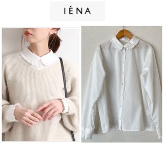 イエナ(IENA)のイエナ IENA フリルカラーブラウス シャツ(シャツ/ブラウス(長袖/七分))