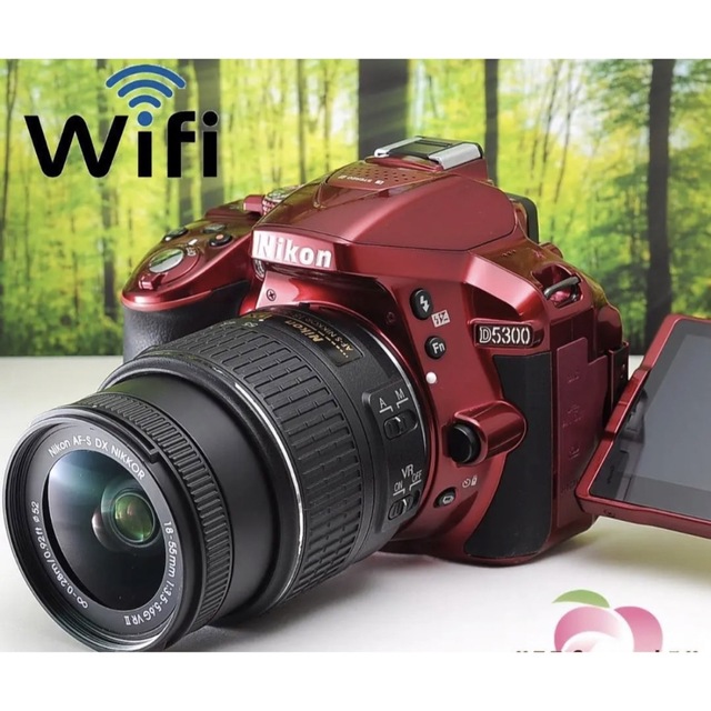 Nikon - Nikon D5300WiFi機能つき希少なレッドカラー