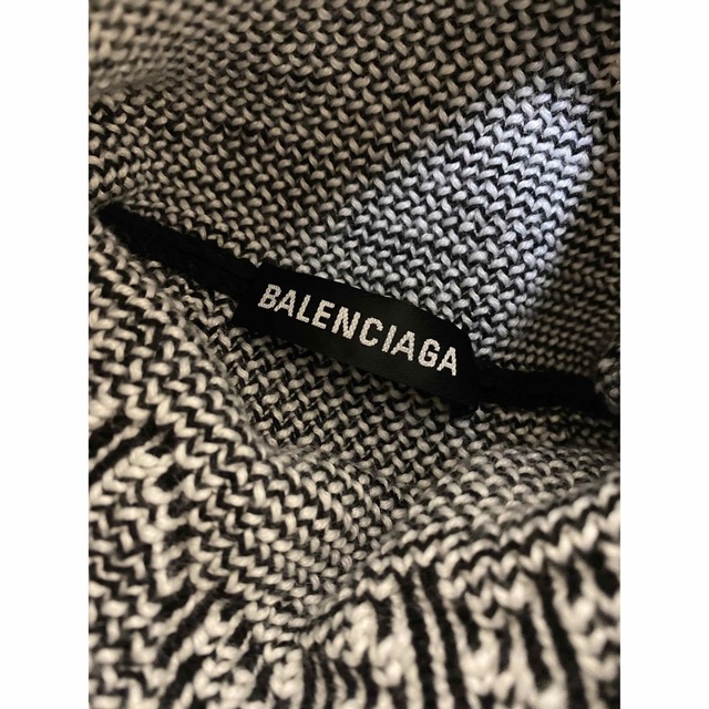 【希少】BALENCIAGA バレンシアガ ロゴ刺繍ハイネックニット 美品