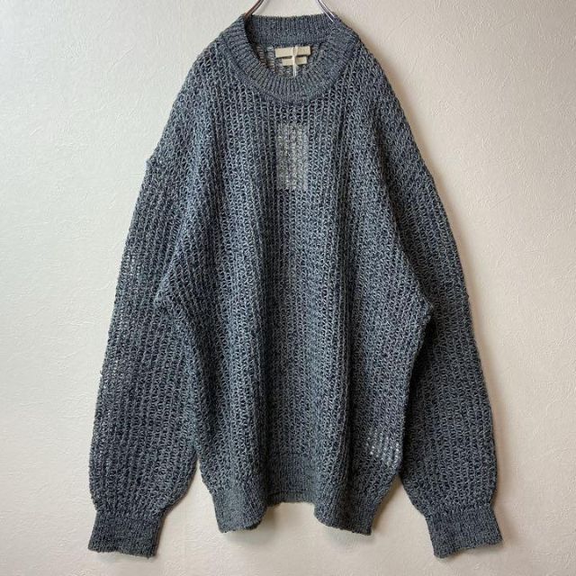 【新品タグ付き】YOKE 21ss Meshed Knit Fog Blue. 1