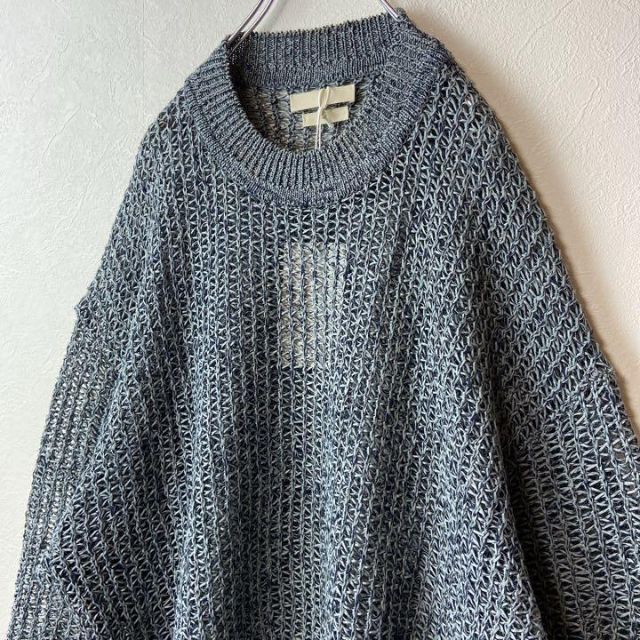 【新品タグ付き】YOKE 21ss Meshed Knit Fog Blue. 4
