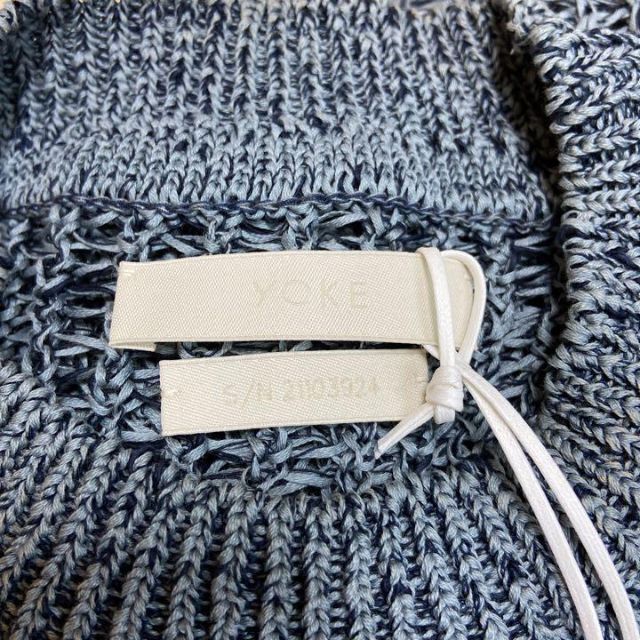 【新品タグ付き】YOKE 21ss Meshed Knit Fog Blue. 7