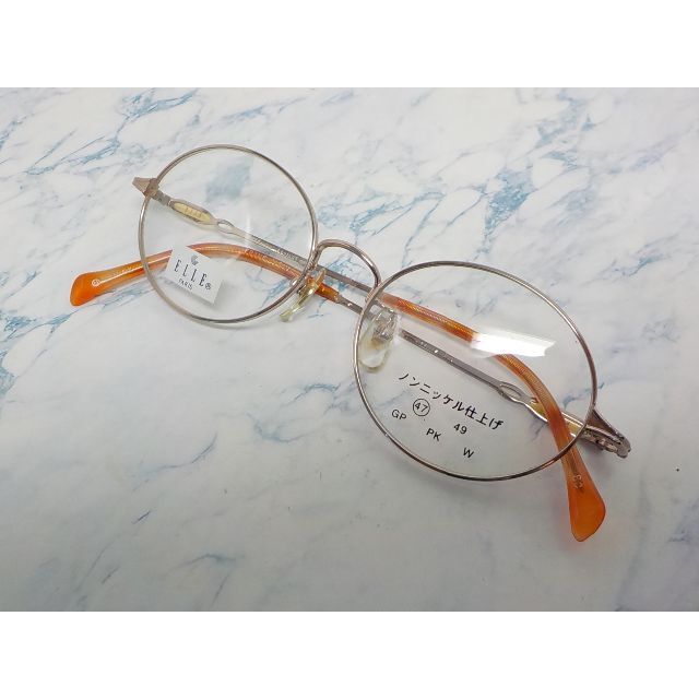 ELLE(エル)のELLE PARIS メガネ EL-1001 47口17-135 PK 日本製 レディースのファッション小物(サングラス/メガネ)の商品写真