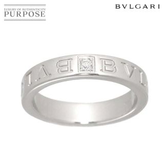 ブルガリ(BVLGARI)のブルガリ BVLGARI ダブル ロゴ 13.5号 リング ダイヤ 1P K18 WG ホワイトゴールド 750 指輪 VLP 90179399(リング(指輪))