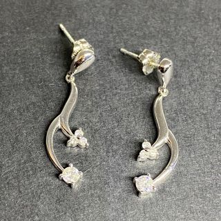 PT900 ダイヤモンド ピアス ダイヤ0.10ct(ピアス)