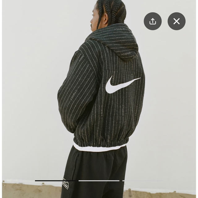 STUSSY(ステューシー)のStussy x Nike Striped Wool Jacket M メンズのジャケット/アウター(ブルゾン)の商品写真