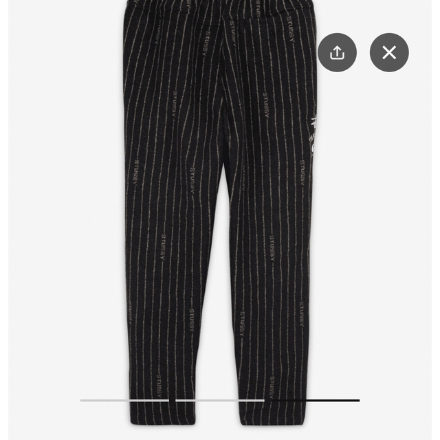 M Stussy X Nike Stripe Wool Pants Black その他 | suitmenstore.com