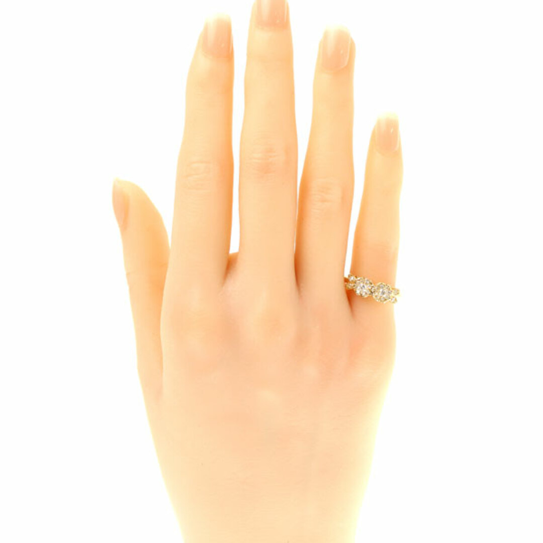 K18YG イエローゴールド リング・指輪 ダイヤモンド0.35ct 9.5号 2.7g レディース【中古】 レディースのアクセサリー(リング(指輪))の商品写真
