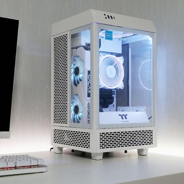 上品】 Core i3 12100F RTX3060 白ゲーミングPC Tower デスクトップ型