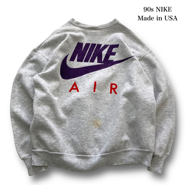 90's NIKE ナイキ スウェット ホワイト MADE IN USA