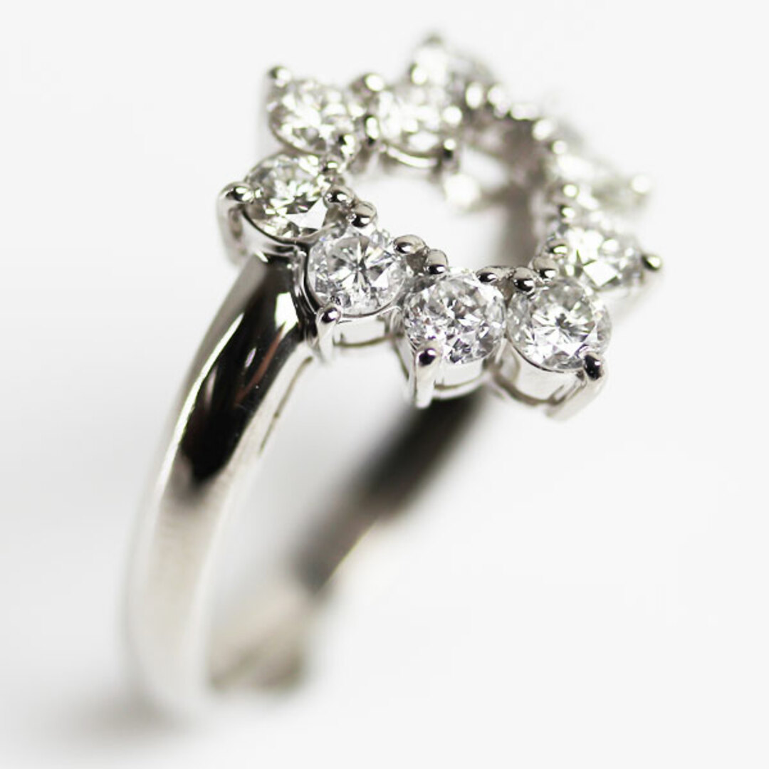 Pt900プラチナ リング・指輪 ダイヤモンド1ct 12.5号 5.8g ハート