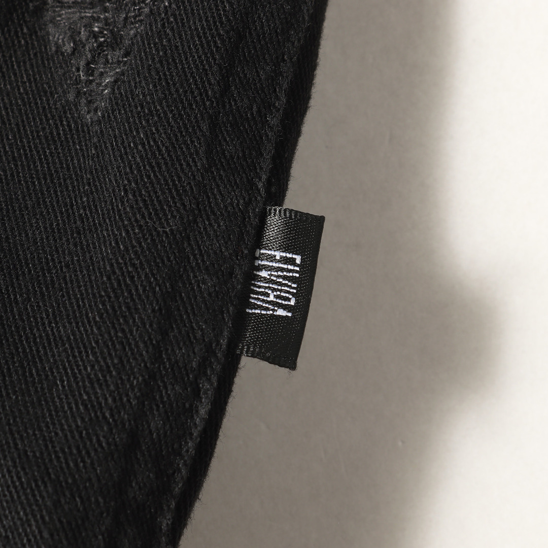 ELVIRA エルビラ ジャケット クラッシュ加工 3rdタイプ デニムジャケット ブラック 黒 S アウター ブルゾン 【メンズ】【中古】 メンズのジャケット/アウター(Gジャン/デニムジャケット)の商品写真