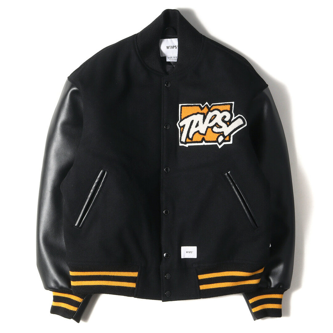 W)taps - WTAPS ダブルタップス ジャケット 袖フェイクレザー ワッペン