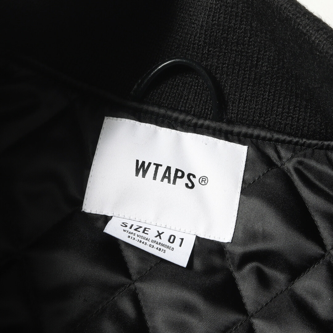 Wtaps   WTAPS ダブルタップス ジャケット 袖フェイクレザー ワッペン