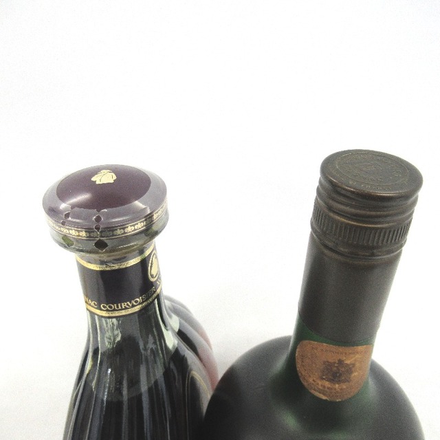 未開封★COURVOISIER【クルボアジェ】 XO グリーン/ナポレオン 旧ラベル コニャック 2本セット 700ml