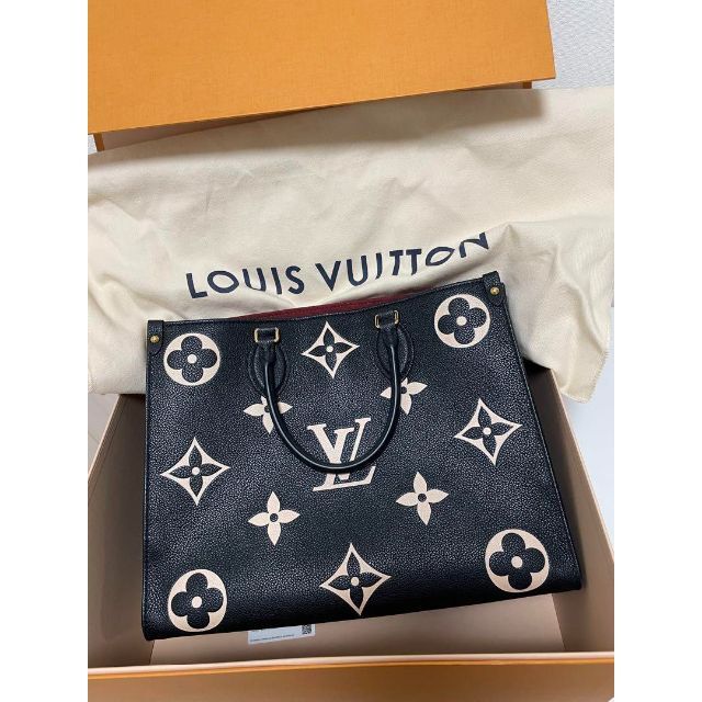 最も信頼できる LOUIS VUITTON - オンザゴー MM ブラック ベージュ