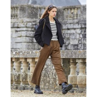 美品 CELINE 21AWコレクション ベルベットハーフパンツ ブラック 38
