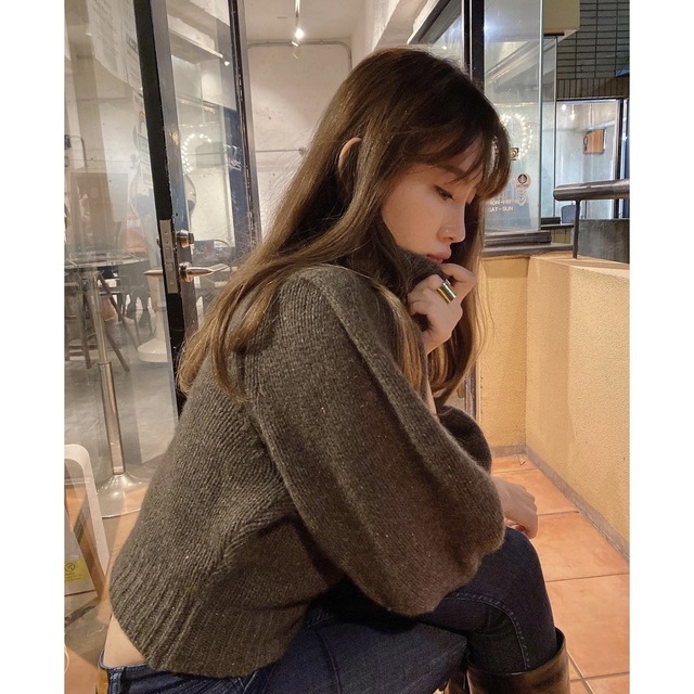 【送料無料ライン/39ショップ】 lip Her to topの knit nep cashmere 【新品未使用】herlipto - ニット/セーター